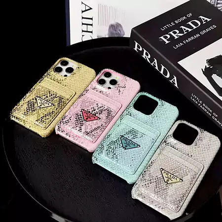 prada python - grain card - holder iphone case