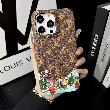 louis vuitton monogram themed illustrations iphone case