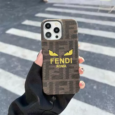 fendi embroidered fabric iphone case