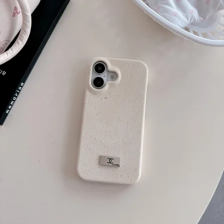 chanel glitter denim square logo iphone case