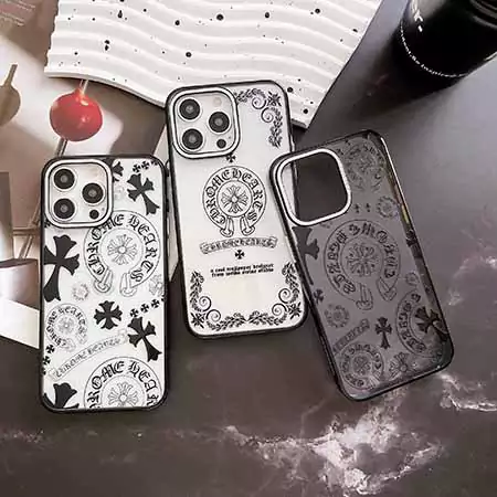 chrome hearts electroplated transparent iphone case