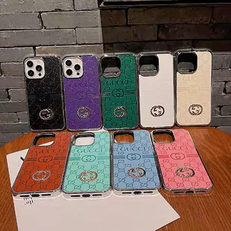 gucci multi - colored embossed logo with diamond mark iphone case
