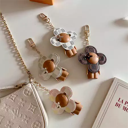Louis Vuitton Vivienne checkered keychain