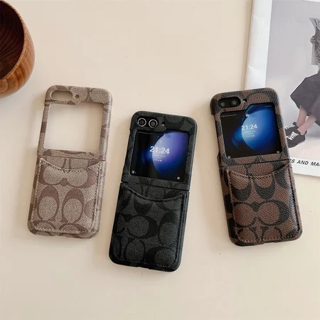 coach card - holder fold - over flip iphone case
