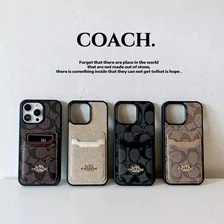 coach monogram card holder iphone case