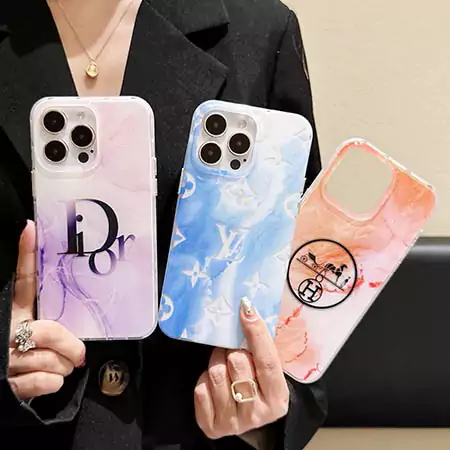 dior louis vuitton hermes double - sided marble - effect blended iphone case