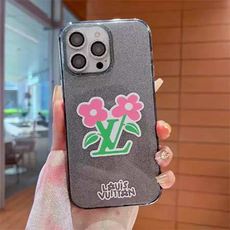 louis vuitton glittery floral iphone case
