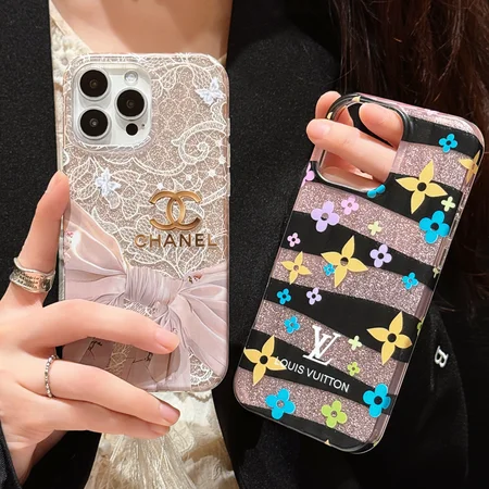 chanel lace lv black wave iphone case