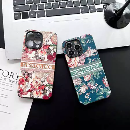 dior light red and green floral iphone case