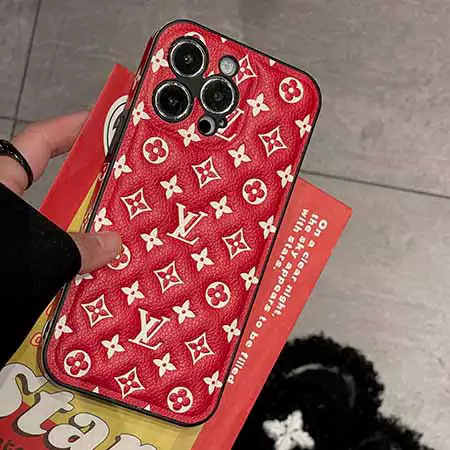 louis vuitton black and red embossed monogram iphone case