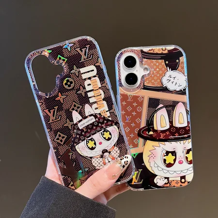 LV parody Labubu laser double - sided phone case