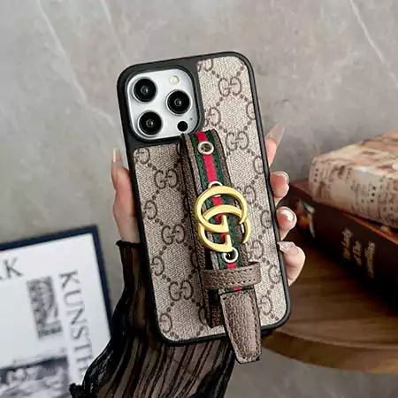 louis vuitton leather - covered belt buckle wrist strap iphone case