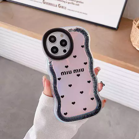 miumiu holographic gradient glitter iphone 16/16pro/pro max case