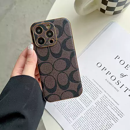 coach leather iphone case