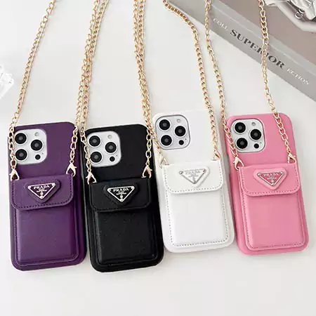 Prada leather phone case