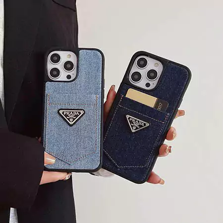 Prada denim phone case