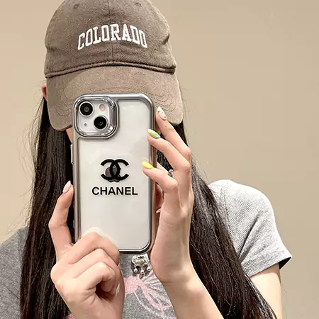 chanel silver - plated camera ring cream iphone case