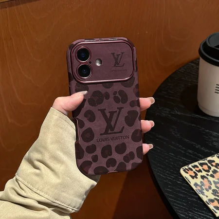 electroplated fuzzy leopard - print iPhone case