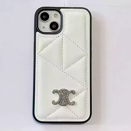 celine folded leather - grain triomphe iphone case