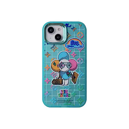 louis vuitton sunflower semi-transparent animal print stand iphone 16/16pro/pro max case