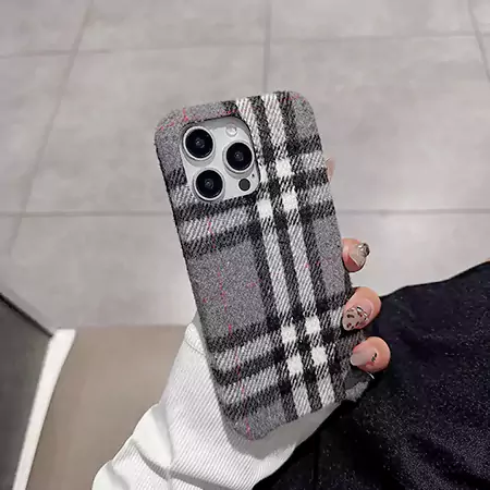burberry checkered fabric iphone case