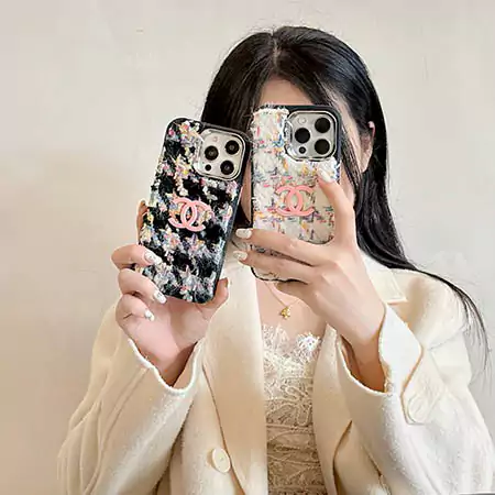 chanel cloth tweed iphone case