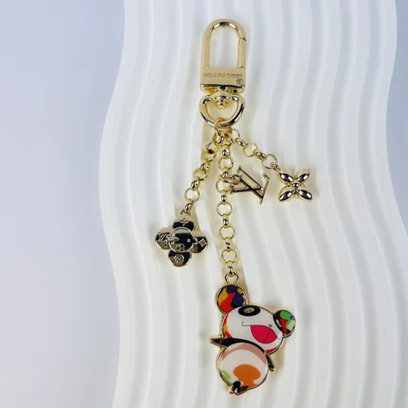 Louis Vuitton colorful panda keychain