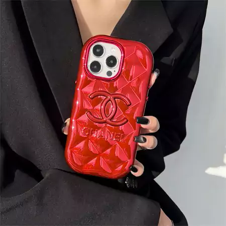 chanel electroplated iphone case with round buttons