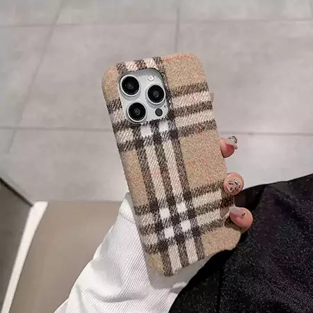 burberry checkered fabric iphone case