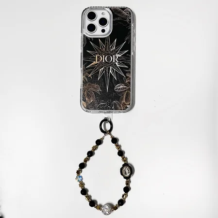 dior lv sparkling black - gold shockproof iphone case