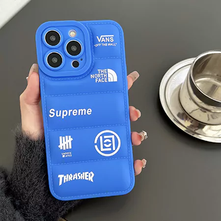 the north face supreme blue green black iphone case