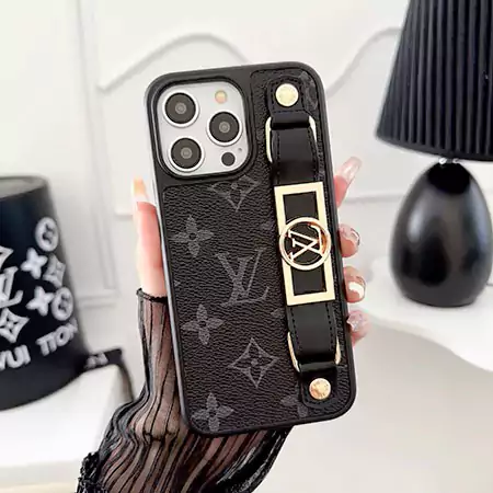 louis vuitton leather - covered dauphine wrist strap iphone case