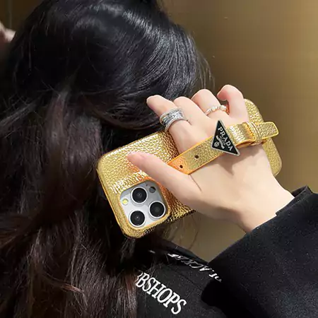 prada multi - colored iphone case with wrist strap