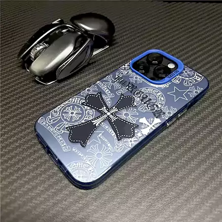 chrome hearts all - over pattern iphone case