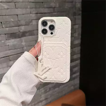 louis vuitton multi - color litchi texture card holder iphone case