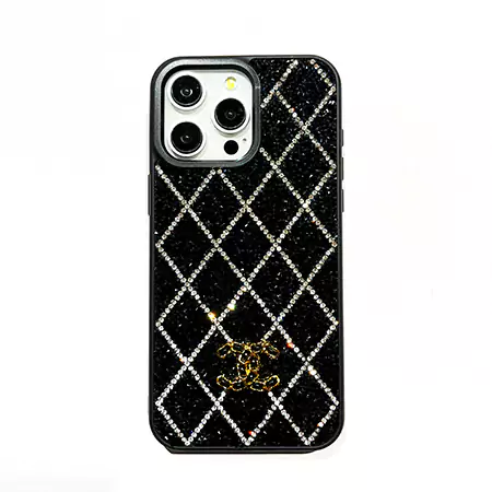 chanel bling quilted diamond iphone case