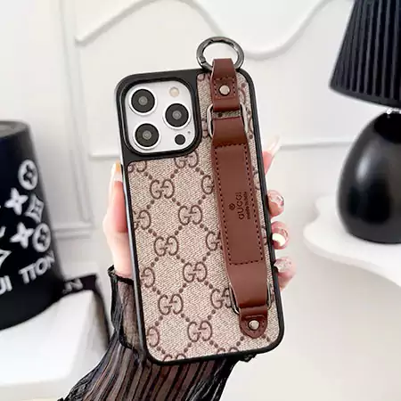 louis vuitton leather - covered dauphine wrist strap iphone case