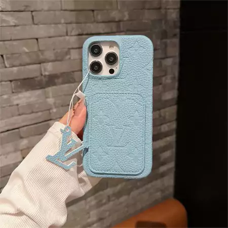 louis vuitton multi - color litchi texture card holder iphone case