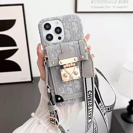 dior crossbody lock card holder fabric iphone 16/16pro/pro max case