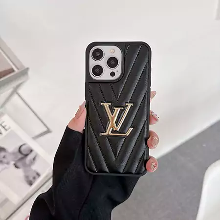 louis vuitton electroplated v - pattern iphone case