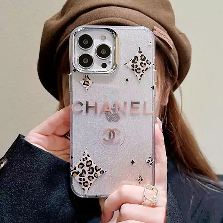 chanel dior gucci glitter leopard - print transparent iphone case