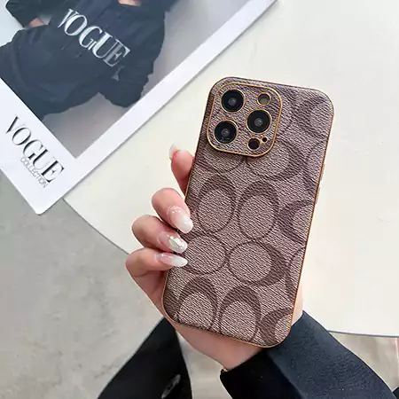 coach leather iphone case