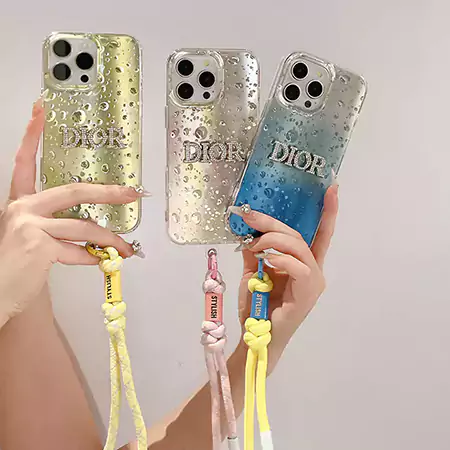 dior gradient droplet logo bracelet iphone case