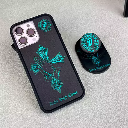 chrome hearts gothic motif iphone case