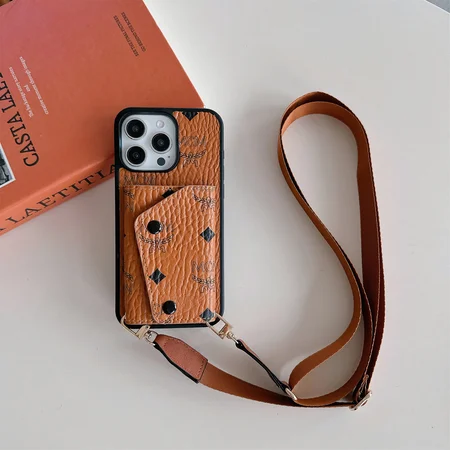 mcm cross - body card - holder iphone case