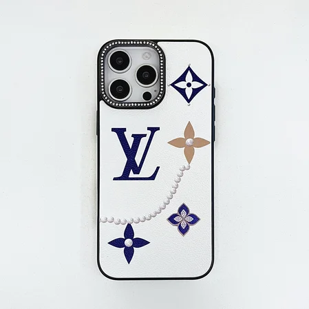 LV sparkling diamond - encrusted lens phone case