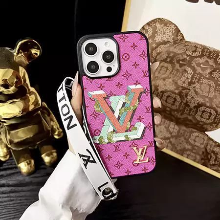 LV x Supreme hand strap iPhone case