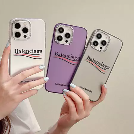 balenciaga multi-color semi-transparent iphone 16/16pro/pro max case