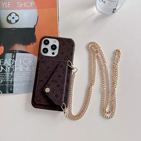 louis vuitton embossed bracelet - style card holder iphone case