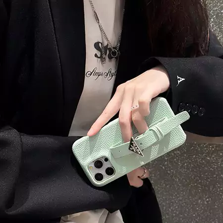 prada multi - colored iphone case with wrist strap